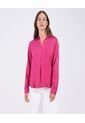 Blusa Para Mujer Manga 3/4 Color Fucsia Marca Ostu #40120806 de Ostu