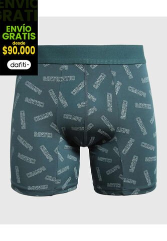 Pantaloncillo Para Hombre Boxer Filete Corto Microfibra Color Verde Marca Ostu #60000502 Ostu