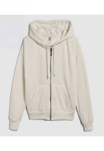 Buzo Para Mujer Zipper Color Crema Marca Ostu #40060313 Ostu