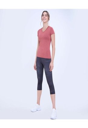 Camiseta Para Mujer Manga Corta Color Naranja Marca Ostu #40092273