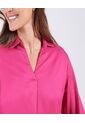 Blusa Para Mujer Manga 3/4 Color Fucsia Marca Ostu #40120806 de Ostu