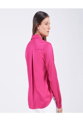 Blusa Para Mujer Manga 3/4 Color Fucsia Marca Ostu #40120806