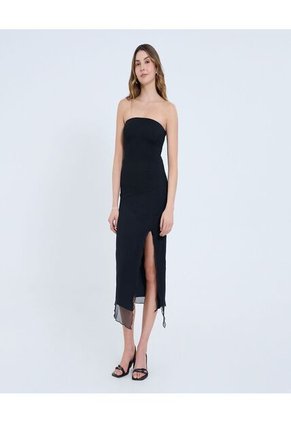 Vestido Para Mujer M/Sisa Medio Color Negro Marca Ostu #40170327