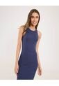 Vestido Para Mujer M/Sisa Largo Color Azul  Marca Ostu #40170300 de Ostu