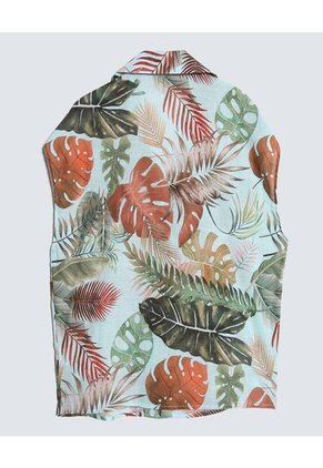 Camisa Para Mujer Manga Sisa Color Verde Marca Ostu #40010214