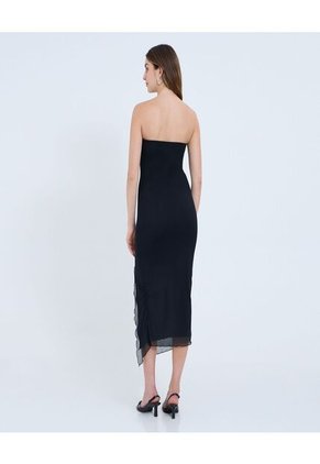 Vestido Para Mujer M/Sisa Medio Color Negro Marca Ostu #40170327