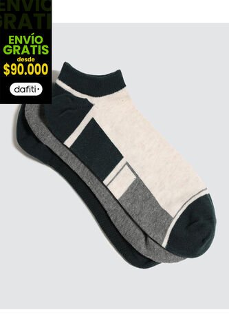 Medias Para Hombre Invisible Color Negro Marca Ostu #60980205 Ostu