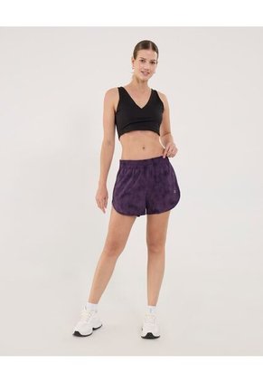 Short Para Mujer Multiusos Plano Color Morado Marca Ostu #40190325