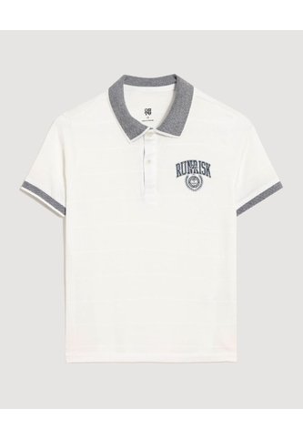 Polo Infantil Niño Manga Corta Color Crema Marca Ostu #80110111 Ostu