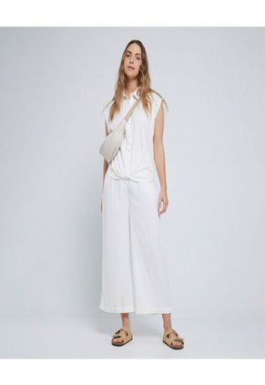 Camisa Para Mujer Manga Sisa Color Crema Marca Ostu #40010231