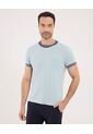 Camiseta Para Hombre Manga Corta Cuello Redondo Color Azul Marca Ostu #60091664 de Ostu