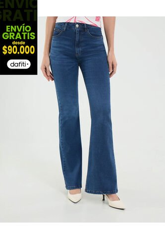 Jean Para Mujer Flare Color Azul Marca Ostu #40160574 Ostu