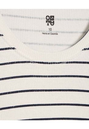 Camiseta Para Niña Manga Corta Color Azul  Marca Ostu #90090216