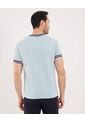 Camiseta Para Hombre Manga Corta Cuello Redondo Color Azul Marca Ostu #60091664 de Ostu