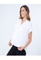 Blusa Para Mujer Manga Corta Color Blanco Marca Ostu #40121107 de Ostu