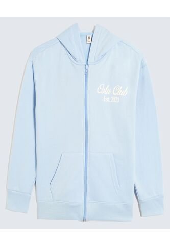 Buzo Infantil Niña Zipper Color Celeste Marca Ostu #90060142 Ostu