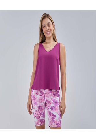 Blusa Para Mujer Manga Sisa Color Morado Marca Ostu #40120994 Ostu