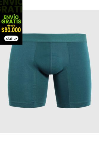 Pantaloncillo Para Hombre Boxer Filete Medio Algodón Color Verde Marca Ostu #60000509 Ostu