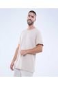 Camiseta Para Hombre Manga Corta Color Avena Marca Ostu #60091542 de Ostu