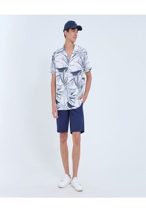 Bermuda Para Hombre  Color Azul Marca Ostu #60100430