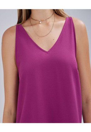 Blusa Para Mujer Manga Sisa Color Morado Marca Ostu #40120994