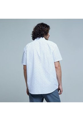 Camisa Para Hombre Manga Corta Con Bolsillo Color Crudo Marca Ostu #60010627