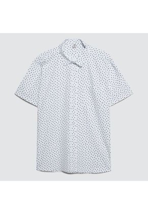 Camisa Para Hombre Manga Corta Con Bolsillo Color Crudo Marca Ostu #60010627