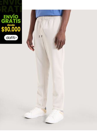 Pantalón Para Hombre Jogger Color Beige Marca Ostu #60070480 Ostu