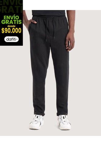 Pantalón Para Hombre Jogger Color Negro Marca Ostu #60070480 Ostu