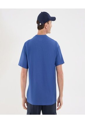 Camiseta Para Hombre Manga Corta Cuello Redondo Color Azul Marca Ostu #60091704