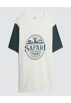 Camiseta Para Hombre Manga Corta Color Blanco Marca Ostu #60091152