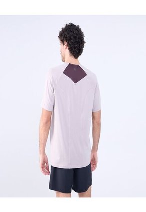 Camiseta Para Hombre Manga Corta Color Beige Marca Ostu #60091506