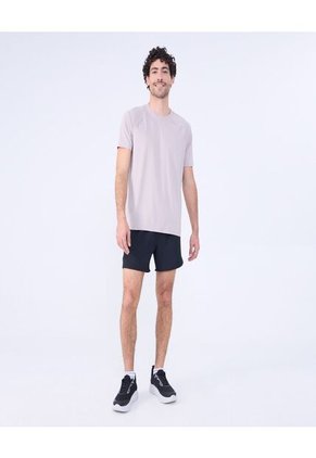 Camiseta Para Hombre Manga Corta Color Beige Marca Ostu #60091506