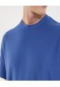 Camiseta Para Hombre Manga Corta Cuello Redondo Color Azul Marca Ostu #60091704 de Ostu