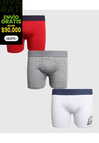 Boxer Infantil Niño Filete Medio Color Rojo Marca Ostu #80000097 Ostu