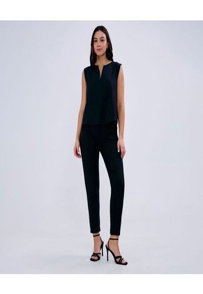 Blusa Para Mujer Manga Sisa Color Negro Marca Ostu #40121080