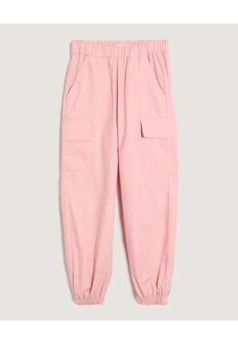 Pantalón Jogger Cargo Para Niña  Infantil Niña Rosa Ostu Ostu
