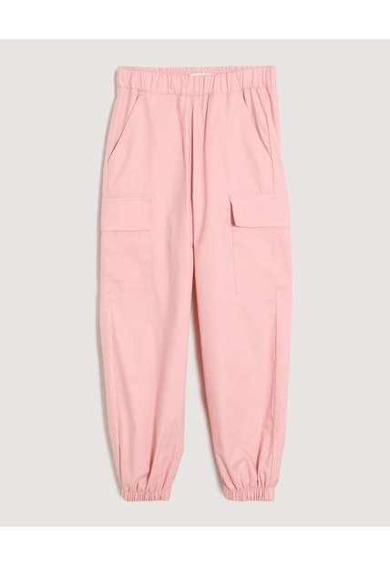 Pantalón Jogger Cargo Para Niña  Infantil Niña Rosa Ostu