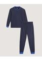Pijama Infantil Niño M/L P/L Color Azul Marca Ostu #80040101 de Ostu