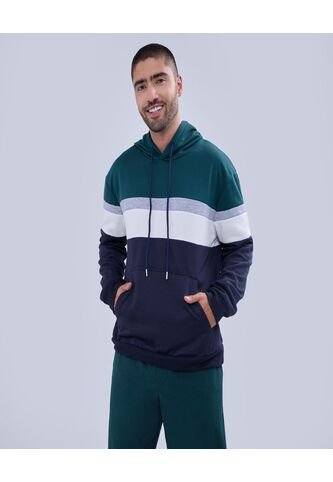 Buzo Para Hombre Hoodie Color Verde  Marca Ostu #60060396 Ostu