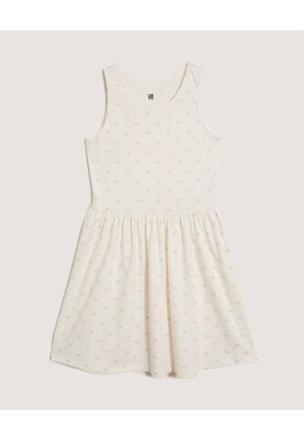 Vestido Infantil Niña M/Sisa Medio Color Crema Marca Ostu #90170076 Ostu