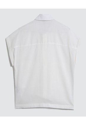 Camisa Para Mujer Manga Corta Color Crema Marca Ostu #40010193