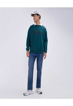 Jean Para Hombre Straight Color Azul  Marca Ostu #60160361