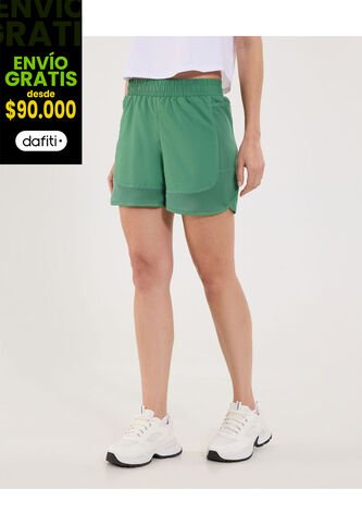 Short Para Mujer Multiusos Plano Color Verde Marca Ostu #40190338 Ostu