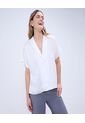 Camisa Para Mujer Manga Corta Color Crudo Marca Ostu #40010273 de Ostu