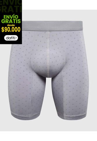 Boxer Para Hombre Filete Medio Microfibra Color Gris Marca Ostu #60000523 Ostu