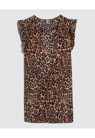 Blusa Para Mujer Manga Corta Color Café  Marca Ostu #40121039 Ostu