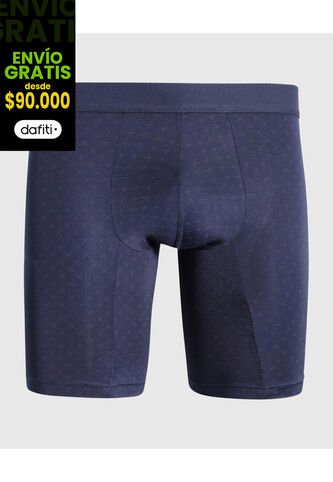 Boxer Para Hombre Filete Medio Microfibra Color Azul Marca Ostu #60000523 Ostu