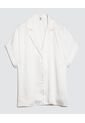 Camisa Para Mujer Manga Corta Color Crudo Marca Ostu #40010273 de Ostu