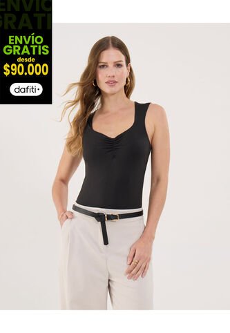 Body Para Mujer Manga Sisa Color Negro Marca Ostu #40200193 Ostu